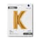 40" Foil Balloon Letter K Gold
