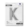 40" Foil Balloon Letter K Silver
