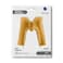 40" Foil Balloon Letter M Gold