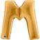 40" Foil Balloon Letter M Gold