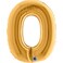40" Foil Balloon Letter O Gold