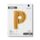 40" Foil Balloon Letter P Gold