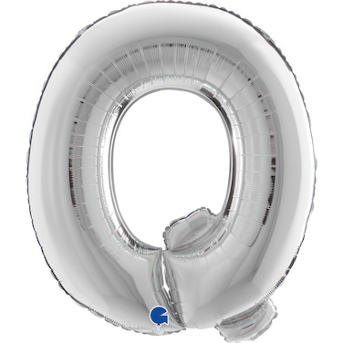 40" Foil Balloon Letter Q Silver