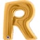 40" Foil Balloon Letter R Gold
