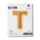 40" Foil Balloon Letter T Gold