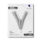40" Foil Balloon Letter V Silver