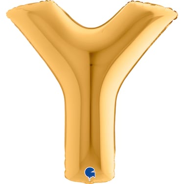 40" Foil Balloon Letter Y Gold