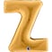 40" Foil Balloon Letter Z Gold
