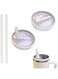 CENXI 2 PCS 40 oz Replaceble Tumbler Flip Straw Lid for Stanley Quencher, Reusable Tumbler Cover, Straw Lid Replacement Fit for HydroJug Traveler, Spill Proof Splash Resistant Tumbler Lids, (Cream)