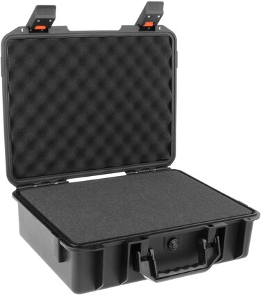 MATAR Toolbox Waterproof Tool Box Precision Equipment Safety box for Photography Prop Plastic &amp; Protective Case Wide Application Black, MT-38190