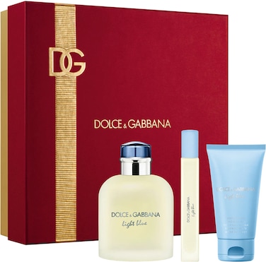 Dolce &amp; Gabbana Light Blue EDT 125ml + EDT 10ml + Shower Gel 50ml for Men
