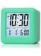 Plumeet Digital Alarm Clocks - Kids Clock with Snooze and White Nightlight - Easy Setting Travel Alarm Clocks Display Time, Date, Alarm - Ascending Sound - Battery Powered (White)