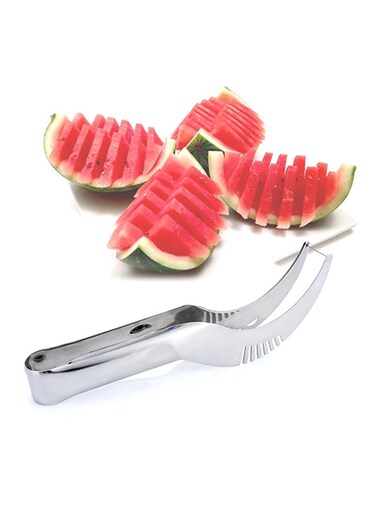 Steel Watermelon Slicer Silver 18x3x3cm