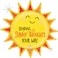 24" Foil Balloon Sunny Thoughts Sun