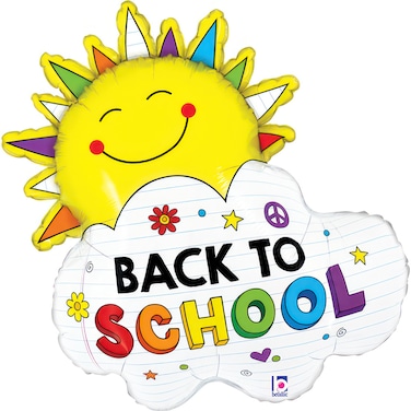 26" Foil Balloon Back To School Sunshine