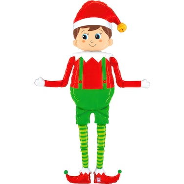66" Foil Balloon Delivery Elf