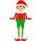 66" Foil Balloon Delivery Elf