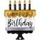 28" Foil Balloon Satin Metallic B-Day Cake