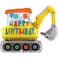 31" Foil Balloon Birthday Construction Excavator