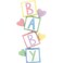 63" Foil Balloon Delivery Baby Blocks