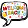28" Foil Balloon Welcome Back Speech Bubble