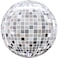 15" Foil Balloon Disco Ball Globe
