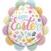 30" Foil Balloon Ruffled Floral Easter Egg