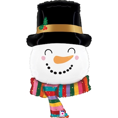 27" Foil Balloon Joyful Snowman
