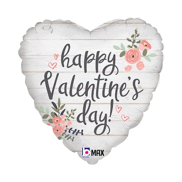 18" Rustic Valentine Foil Balloon