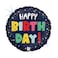 18" Foil Balloon Birthday Colorful Stars