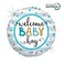 18" Foil Balloon Baby Boy Stripes