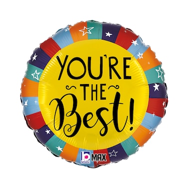 18" Foil Balloon You're The Best Stars