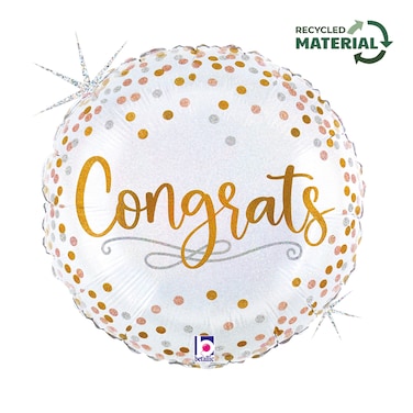 18" Foil Balloon Congrats Confetti