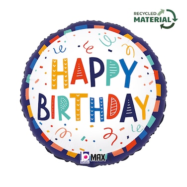 18" Foil Balloon Festive Birthday