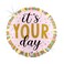 18" Foil Balloon Pastel Birthday Stripes