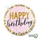 18" Foil Balloon Pastel Birthday Stripes