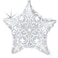 21" Foil Balloon Filigree Silver Star