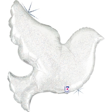 31" Foil Balloon Pearl White Dove