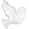 31" Foil Balloon Pearl White Dove