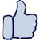 24" Foil Balloon Thumbs Up