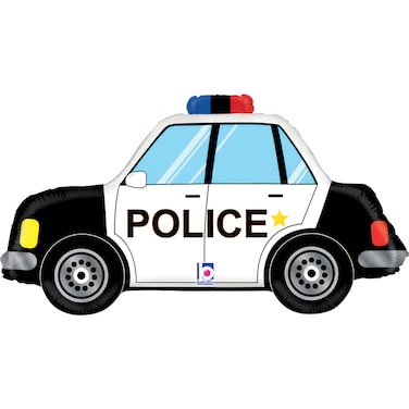 31" Foil Balloon Police Car