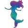 44" Foil Balloon Glitter Mermaid