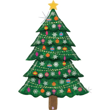 63" Foil Balloon Special Delivery Christmas Tree