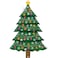63" Foil Balloon Special Delivery Christmas Tree