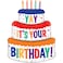 49" Foil Balloon Foil Balloon Delivery B-Day Cake