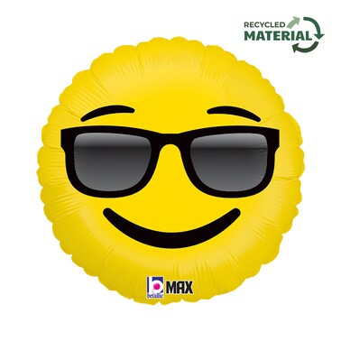 18" Foil Balloon Emoji Sunglasses