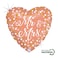 18" Foil Balloon Rose Gold Mr &amp; Mrs