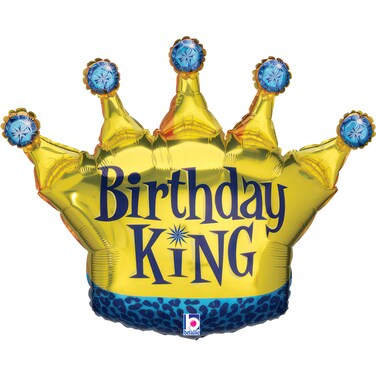 30" Foil Balloon Birthday King