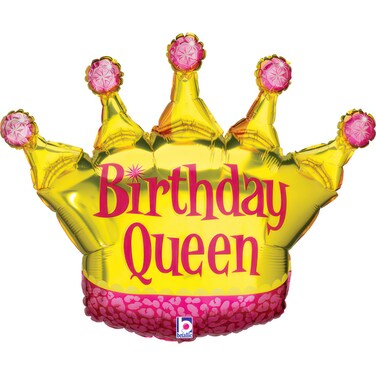 30" Foil Balloon Birthday Queen