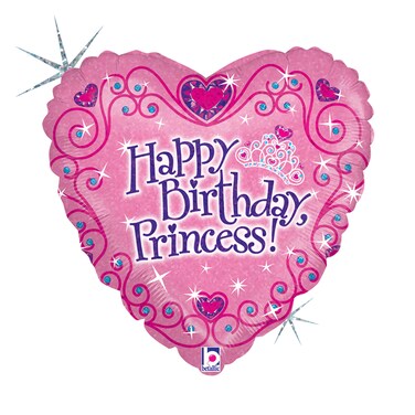 18" Foil Balloon Happy Birthday Tiara